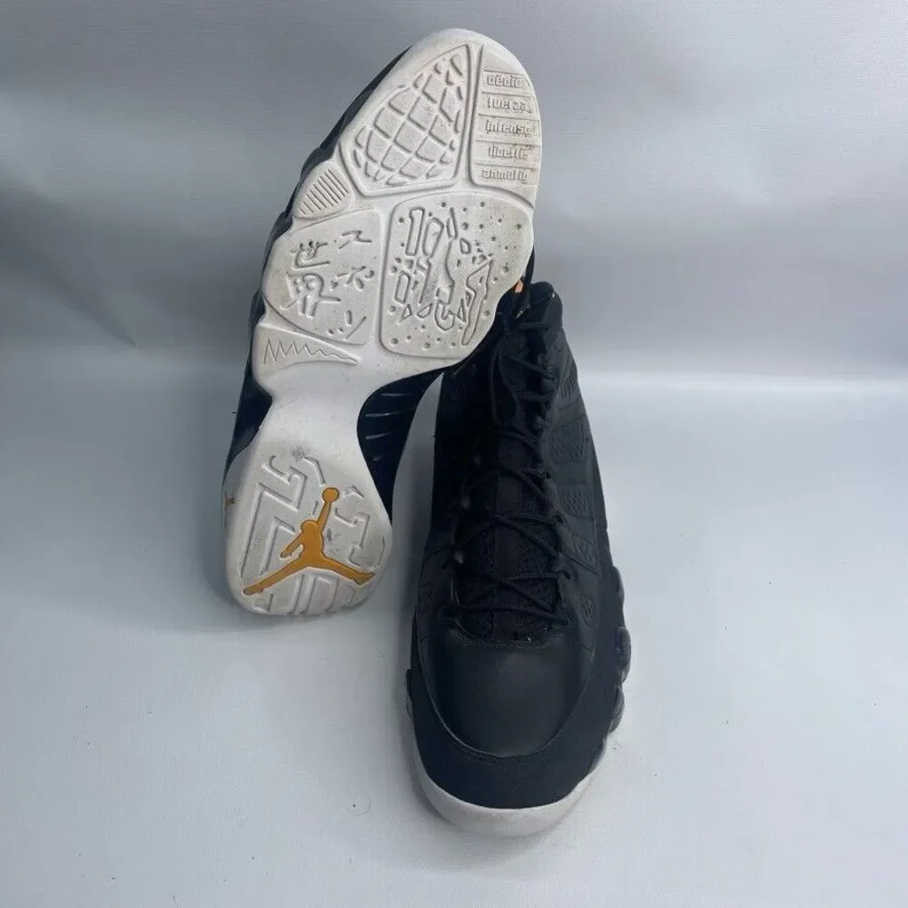 Nike Air Jordan Retro IX‎ 9 Black Citrus 302370-004 Size 14